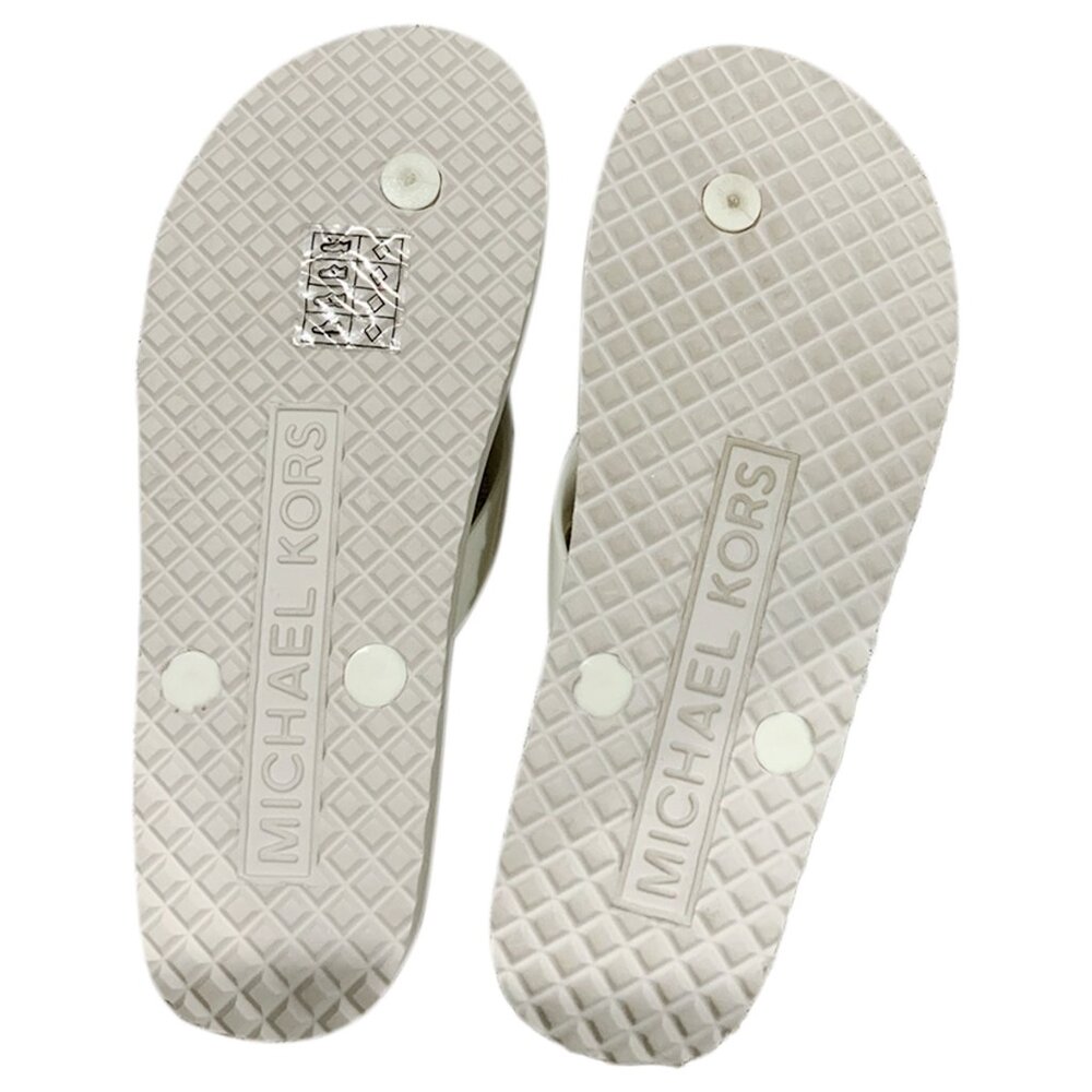 NWT MICHAEL KORS MSRP $69.99 WOMEN'S PEARL FLIP FLOPS SANDALS SIZE 10 11 - Picture 4 of 4